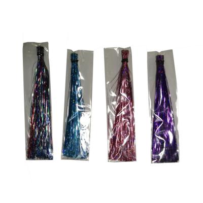 China I-Tip Hair Hair Talent Tinsel Extension Strands For Pet Support Custom for sale