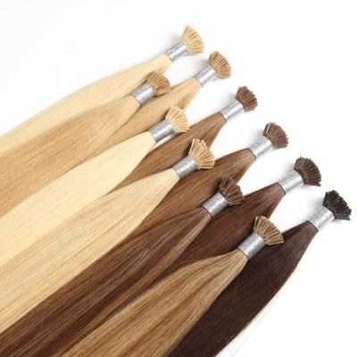 China Free Shipping Quality 100% Silky Straight Young Girl Hair 20inch I Tip Hair Extensions for sale