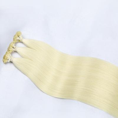 China 20inch quality 100% silky straight wave young girl remy hair flat tip hair extensions free shipping for sale