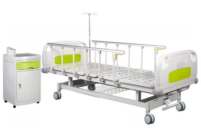 China Nursing 2 Crank ABS 750MM Manual Crank Hospital Bed for sale