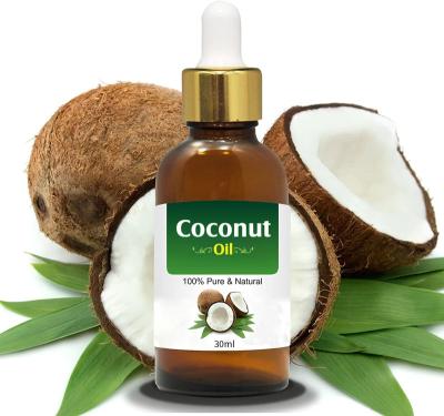 China hair & Baolin 100% Pure Organic Skin Care Hair Growth Oil Dropper Private Label Manufacture Cold Pressed Coconut Oil for sale