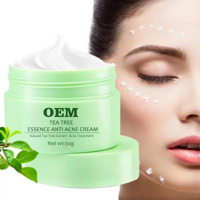 China Acne Treatment OEM Anti Acne Cream, Face Repair Scar Remover Pimple Treatment Private Label Organic Tea Tree Oil Acne Face Cream for sale