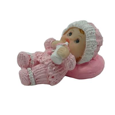 China Europe Resin Baby Shower Gifts Baby With Nursing Bottle for sale