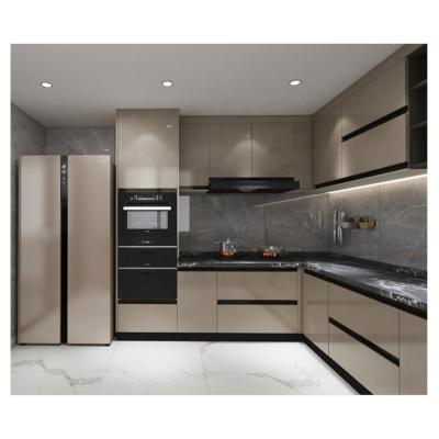 China Environmental Friendly Home Improvement Modern Design Lacquer Kitchen Furniture for sale