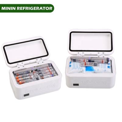 China Smart DC AC Fridge Hot Selling LED Storage Box Cold Light No Noise Small Fridge Mini Medical Fridge For Storing Insulin for sale