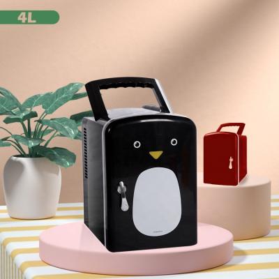 China Factory Direct Sale 4L Low Voltage DC AC Fridge No Noise Small Refrigeration Mini Refrigerator For Car Bedroom Fruits And Vegetables for sale