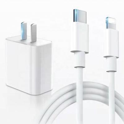 China High Quality PD 20w Type-c Charging and Transfer Data Fast Charging 9V 2.2A ABS Smart Chip 1m 2m Transfer Cables For iPhone iPad for sale