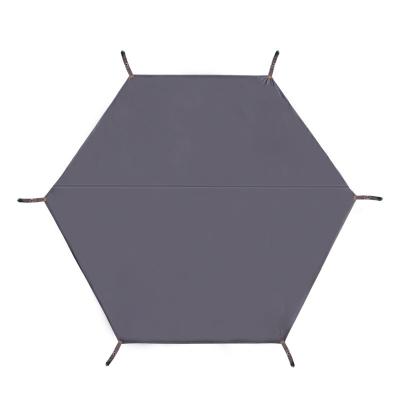 China Hexagon 210D Oxford Cloth Waterproof Mat Tent Accessories Lightweight Durable Camping Rain Cover for sale