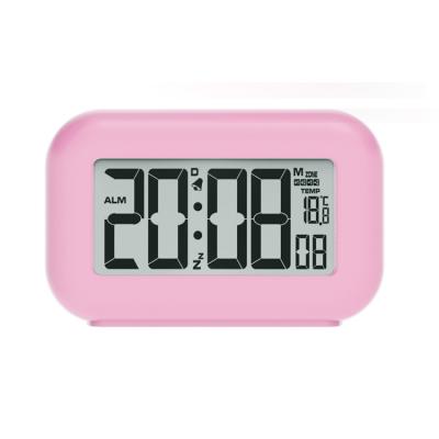 China New Large LCD Minimalist Temperature Display Children's Birthday Bedside Alarm Clock Kids Gift Smart for sale