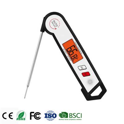 China Kitchen Thermometers Waterproof Quick Read Digital Folding Food Cooking Meat Thermometer With Backlight for sale