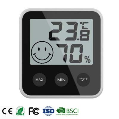 China Digital Thermometer Home Room Thermo-hygrometer Temperature Indoor Thermometers Large LCD Display Indoor and Outdoor Hygrometer for sale