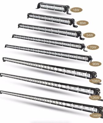 China Super Slim Mount Automobiles And Motorcycles Side Single Row 10 Inch 12 Volt Led Light Bar for sale