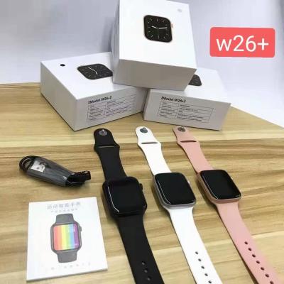 China IP67 Waterproof 2021 New W26+ w26 plus Smart Watch 1.75 Band W26+ Full Screen Sport Smart Watch Smart Bracelet PK T500 for sale