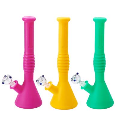 China New minimalist style silicone water pipe smoking pipe colors for sale