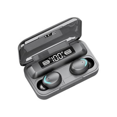 China In-ear F9-5 LED Light Mini TWS 5.1 Tws Earphone Radio Hi-Fi Headset Earphone Sport Earbuds With MIC Charging Box 2000Ahm for sale