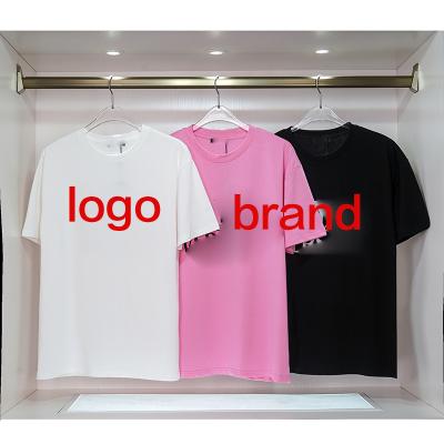 China Breathable Droma famous brand print fashion 1:1 high quality o-neck short sleeve soft cotton slim fit designer luxury tshirt for women for sale