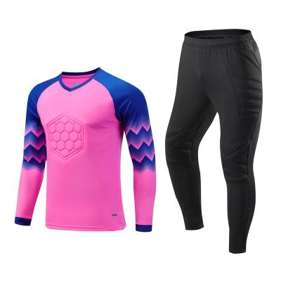 China Good Quality Long Sleeve Goalie Jersey Sets 2022 Cheap Goalie Uniform for sale