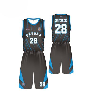 China Wholesale Custom Reversible Cheap Antibacterial Thai Quality Basketball Uniforms Design for sale