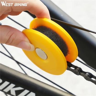 China ABS PVC BIKING WEST Handy Roller Bicycle Chain Oiler Bike Chain Lubrication Maintenance Repair Tools for sale