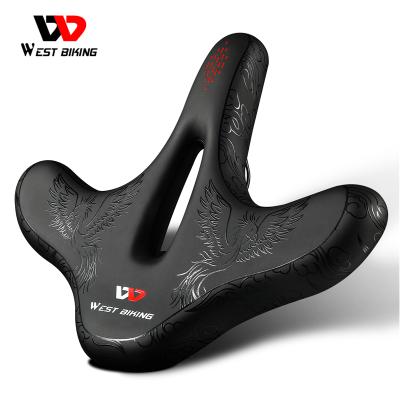 China WESTERN Motion Cycling Widen Ergonomic Bicycle Saddle Cushion Breathable Shockproof Cycling Comfortable Pad for sale