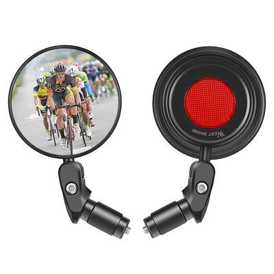 China Suitable for 18-22MM WEST CYCLING 360 Degree Adjustable Bicycle Mirror Wide Range HD Bike Accessories Cycling Mirror for sale