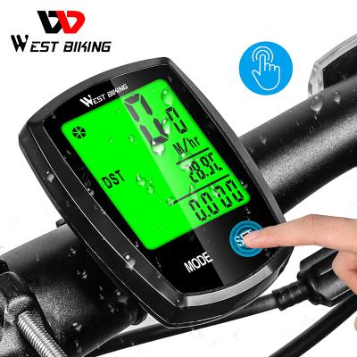 China CYCLING WESTERN BIKE Computer Tachometer Odometer Wireless Cable Waterproof LCD Light Up MTB Bicycle Computer Cycling Backlight Stopwatch 0702055 for sale