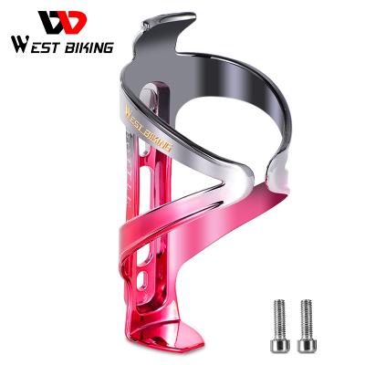 China WESTERN BIKING Beverage Cage MTB Ultralight Bicycle Water Bottle Holder Colorful Gradient Ultralight Cycling Cup Frames Bike Accessories for sale