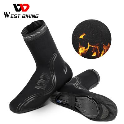 China stretch & Spandex WEST Winter CYCLING Warm Cycling Shoe Covers MTB Road Bike Boot Covers Reflective Windproof Overshoes Toe Warmer Protector for sale