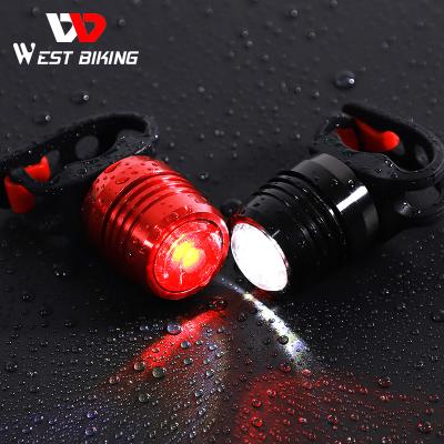 China WESTERN WESTERN CYCLING Aluminum USB LED Waterproof Bicycle Rear Light Rechargeable 3-Mode Safety Warning Red Bike Lamp Light Recycling Taillight for sale