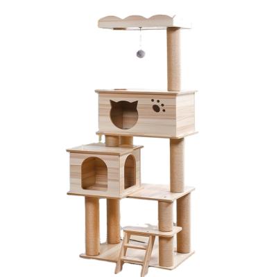 China Wholesale Custom Viable Factory Supplies OEM/ODM Pet Cat Rising Frame Scratch Board Cat Pillar Cat Tree for sale