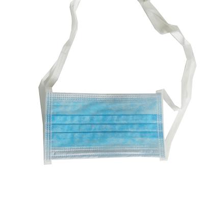 China All 3ply Surgical Face Mask In Stock Nonwoven Disposable Medical Face Mask Tie On Hospital Surgical Face Mask With High Quality for sale