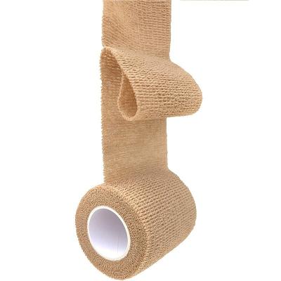 China Self Adhering Non Woven Waterproof Bandage Roll Wound Wrap Medical Self Adhesive Tape for sale