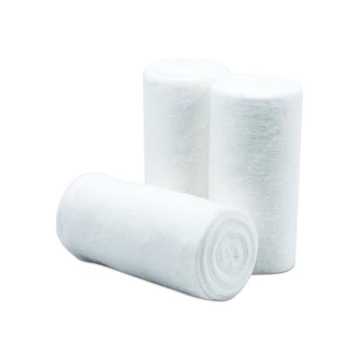 China Soft Touch and Comfortable OEM Medical Surgical Roll Gauze Roll High Absorbent Cotton Gauze Stretched Latex Free Skin Care Factory Wholesale Price Bandage for sale