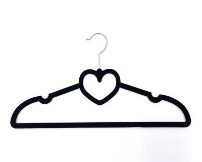 China Modern Durable Wholesale Supermarket Non Slip 360 Degree Swivel Hook Felt Hangers Flock Velvet Percheros for sale