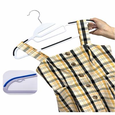 China Wholesale Custom Color Plastic Collar Hanger Bathroom Factory Color Clothing Dry Wet Hanger For Jacket Coat Clothing for sale