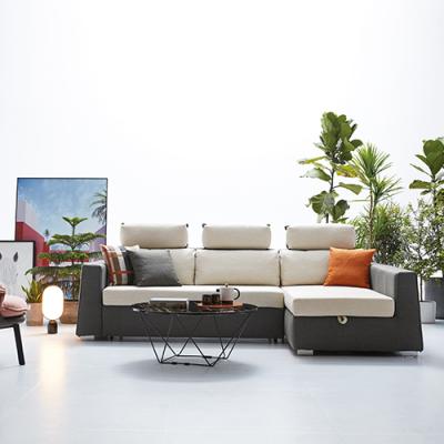 China Foldable Fabric Two Seat Living Room Furniture Durable Sofas With Storage Function for sale