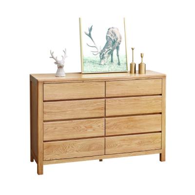 China (Other) Scandinavian style adjustable solid wood cabinet table oak nordic effect sideboard for sale