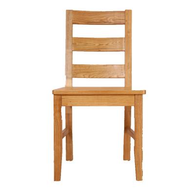 China Factory Selling Various Northeast China Extendable Ash Chair With Three Horizontal Bars On Back Burlywood Wood Dining Chairs for sale