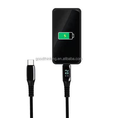 China Camera 20W 100W Fast Charging Type C To Type C USB 2.0 5V 20A 1M Braided OEM Logo Charging Light Cable for sale