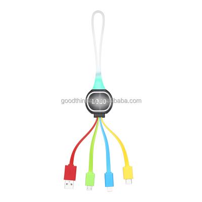 China Multi Camera USB Charging Cable With LED Light USB Charging Cable For iPhone For Android Phone for sale