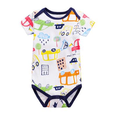 China 100% Newborn Baby Girls Boys Clothes Sets Comfotable Shorts Sleeve Baby Rompers Cotton Baby Rompers roupas de bebe Newborn Clothing Sets for sale