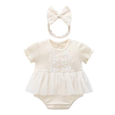 China Comfotable Infant One Piece Short Jumpsuit Clothes Organic Baby Romper for sale