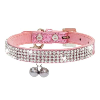 China 2022 Hot Fashion JEWELED And Shiny Bling Diamante Cat Collar Adjustable Jewelry Sale For Kitten And Little Puppy for sale