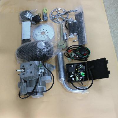 China Gasoline Electric Bike Engine Kit Start 2 Stroke 80cc Motor For Motorized Bicycle 180kg for sale