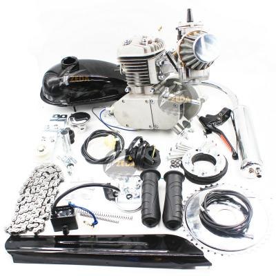 China 80cc 2 Cycle Engine Motor Kit For Motorized Bicycle 80cc Engine Kit 80cc Bike Silver Body for sale