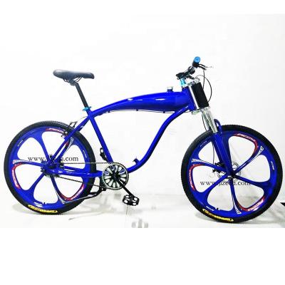 China motorized bicycle steel frame/gas tank bicycle frame/engine motor bicycle frame for sale