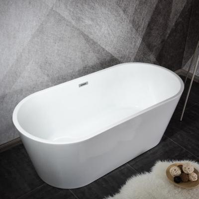 China 140cm Modern Artificial Stone Freestanding Bathroom Soaking Bathtub for sale