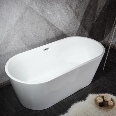 China Free Standing Artificial Stone Back To Wall Free Standing Rectangular Bathtubs for sale