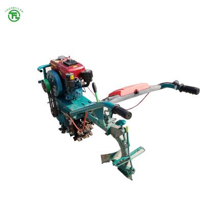 China Farms Agricultural Arable Land Plowing Single Wheel Soil Weeding Machine Chain Track Crawler Rotating Micro Tiller for sale