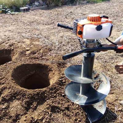 China Hotels Garden Tools Earth Auger Machine Post Hole Digger 43cc 52cc Earth Auger Power Earth Augers For Sale for sale